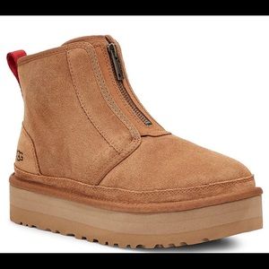 Ugg Neumel Platform Zip Suede Booties